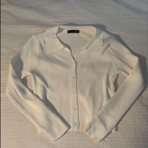 White Long Sleeve Sweater